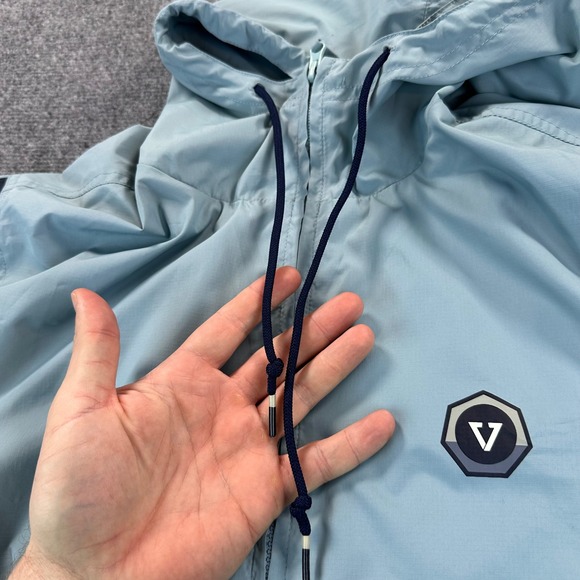 VISSLA The Trip Hooded Windbreaker Jacket VISSLA Men's M Light Blue *Read - Picture 8 of 16